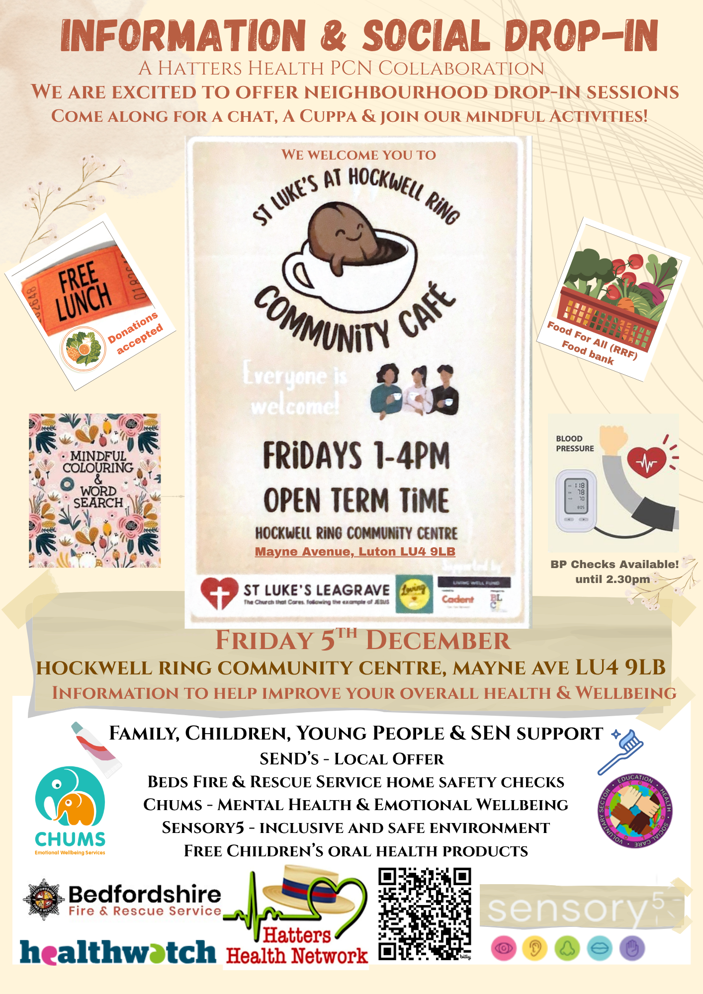 Hatters Health Information and Social Drop-In