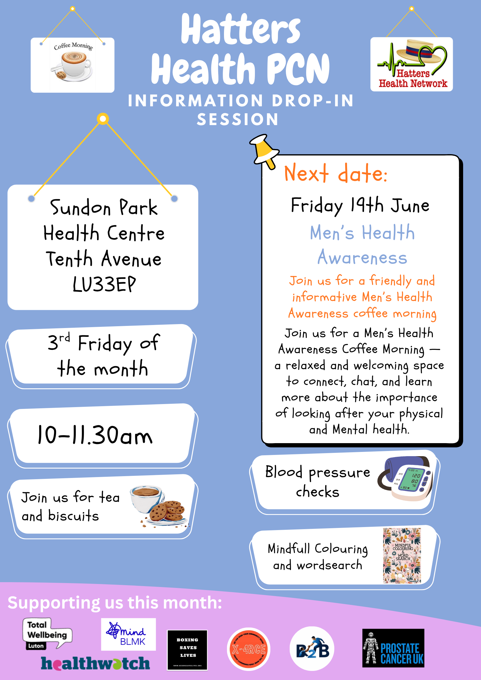 Hatters Health PCN-Information Drop-in session