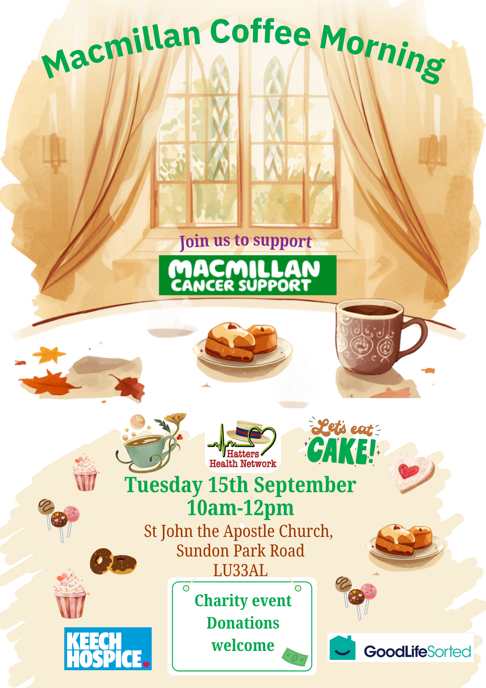 Hatters Macmillan Coffee Morning